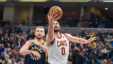 Kevinas Love'as ir Domantas Sabonis