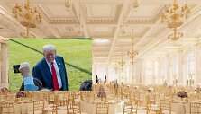 Donaldas Trumpas ir naujos pokylių salės Baltuosiuose rūmuose projektas