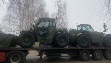 Į Ukrainą i&scaron;keliavo dronai, termovizoriai ir teleskopiniai krautuvai