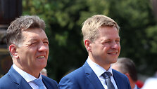 Spaudos konferencija Luki&scaron;kių aik&scaron;tėje
