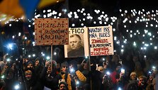 Protestas Slovakijoje prie&scaron; Robertą Fico
