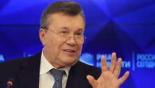 Viktoras Janukovyčius spaudos konferencijoje Maskvoje