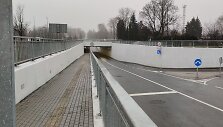 Plungėje baigtos beveik pusantrų metų trukusios tunelio per geležinkelį statybos.