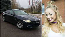 Goda Alijeva parduoda savo automobilį BMW