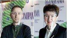&bdquo;Scanoramos" vadovė Gražina Arlickaitė ir programos sudarytojas Dmitrijus Gluscevskij