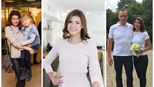 Karolina Liukaitytė su dukra Lukrecija ir vyru Andriumi