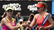 Eugenie Bouchard ir Marija &Scaron;arapova