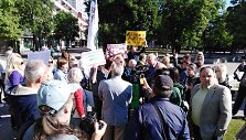 Protestas dėl i&scaron;pjautų medžių 