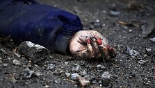 Rusijos karių nužudyti žmonės Ukrainos Bučos mieste