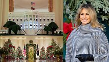 Melanios Trump Baltųjų rūmų kalėdiniai papuo&scaron;imai