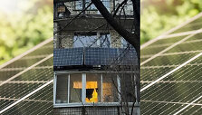 Saulės elektrinė balkone