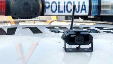 Vilniaus kelių policijos &bdquo;&Scaron;koda Octavia&ldquo; su galine vaizdo kamera