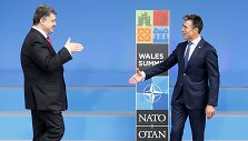 Petro Poro&scaron;enka ir Andersas Foghas Rasmussenas