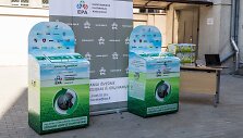Pristatyti nauji universalios paskirties elektronikos atliekų surinkimo konteineriai