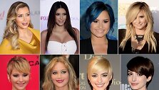 Kim Kardashian, Demi Lovato, Jennifer Lawrence ir Anne Hathaway &scaron;ukuosenų pokyčiai