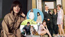 Meda Jonaitytė ir jos dukra Gertrūda, Renata Mikailionytė, Aleksandras Pogrebnojus ir Vida Simanavičiūtė