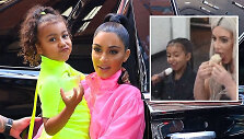 Kim Kardashian su vaikais valgo lietuvi&scaron;kus ledus