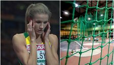 Airinė Pal&scaron;ytė sukrėsta dėl incidento Vilniaus lengvosios atletikos maniežo rutulio stūmimo sektoriuje.