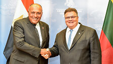 Samehas Shoukry ir Linas Linkevičius
