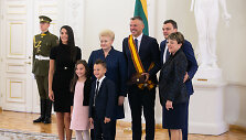 Lietuvos sportininkų apdovanojimų Prezidentūroje akimirka