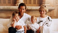 Princesė Diana ir princas Charlesas su sūnumis Williamu ir Harry (1987 m.)