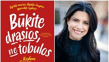 Reshma Saujani ir jos knygos vir&scaron;elis