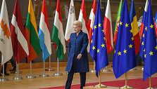 Dalia Grubauskaitė Europos Vadovų Taryboje Briuselyje