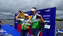 Lietuvos irkluotojos Milda Valčiukaitė ir Ieva Adomavičiūtė Europos čempionate Glazge i&scaron;kovojo bronzą.