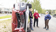 Vilniuje L. Asanavičiūtės g. įvyko masinė avarija
