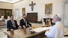 Marco Rubio, J. D.Vance'as ir popiežius Leonas XIV / ZumaPress