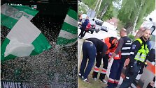 Kauno &bdquo;Žalgirio&ldquo; sirgaliai Alytuje užpuolė Alytaus &bdquo;Dainavos&ldquo; aistruolius