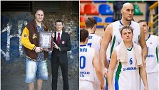Pavelas Podkolzinas buvo oficialiai pripažintas auk&scaron;čiausiu Rusijos žmogumi (nuotr. kairėje). Didžiąją karjeros dalį jis žaidė antrojoje Rusijos lygoje.
