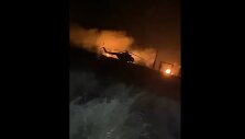 Sprogimų vaizdai i&scaron; Berdiansko aerodromo
