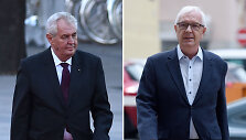Milo&scaron;as Zemanas (kairėje) ir Jiri Draho&scaron;as