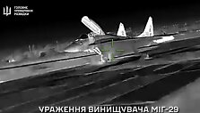 Kryme sunaikintas Rusijos naikintuvas MiG-29