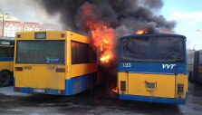 Vilniuje, Fabijoni&scaron;kių mikrorajone sudegė mar&scaron;rutinis miesto autobusas