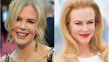 N. Kidman 2013 metais (kairėje) ir 2014-aisiais.