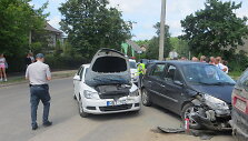 Avarija Tauragėje, prie parduotuvės "Norfa"