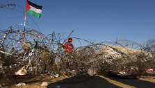 Palestinietis protestuotojas