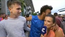 Maxime'as Hamou ir jį kalbinusi reporterė