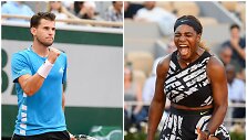Dominicas Thiemas ir Serena Williams