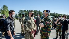 Rukloje susitiko Lietuvos ir Belgijos kariuomenių vadai