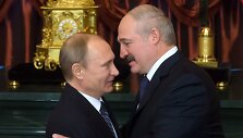 Rusijos prezidentas Vladimiras Putinas ir Baltarusijos prezidentas Aleksandras Luka&scaron;enka