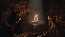 Kadras i&scaron; režisieriaus Michelangelo Frammartino filmo &bdquo;Urvas&ldquo; 