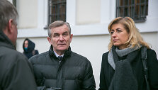 Seimo pirmininkas Viktoras Pranckietis susitiko su kultūros ministre Liana Ruokyte-Jonsson
