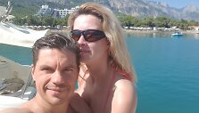 Deivis Norvilas su žmona Renata Norvile