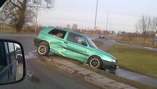 &Scaron;iauliuose sankryžoje susidūrė &bdquo;VW Golf&ldquo; ir &bdquo;Renault Scenic&ldquo;