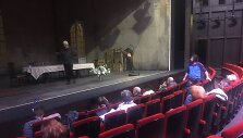 LNDT spektaklio &bdquo;Didvyrių aik&scaron;tė&ldquo; repeticija Lijone 