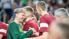 Mindaugas Kuzminskas ir Kristapas Porzingis