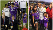 Cristiano Ronaldo su drauge Georgina Rodriguez ir sūnumi Cristiano jaunesniuoju